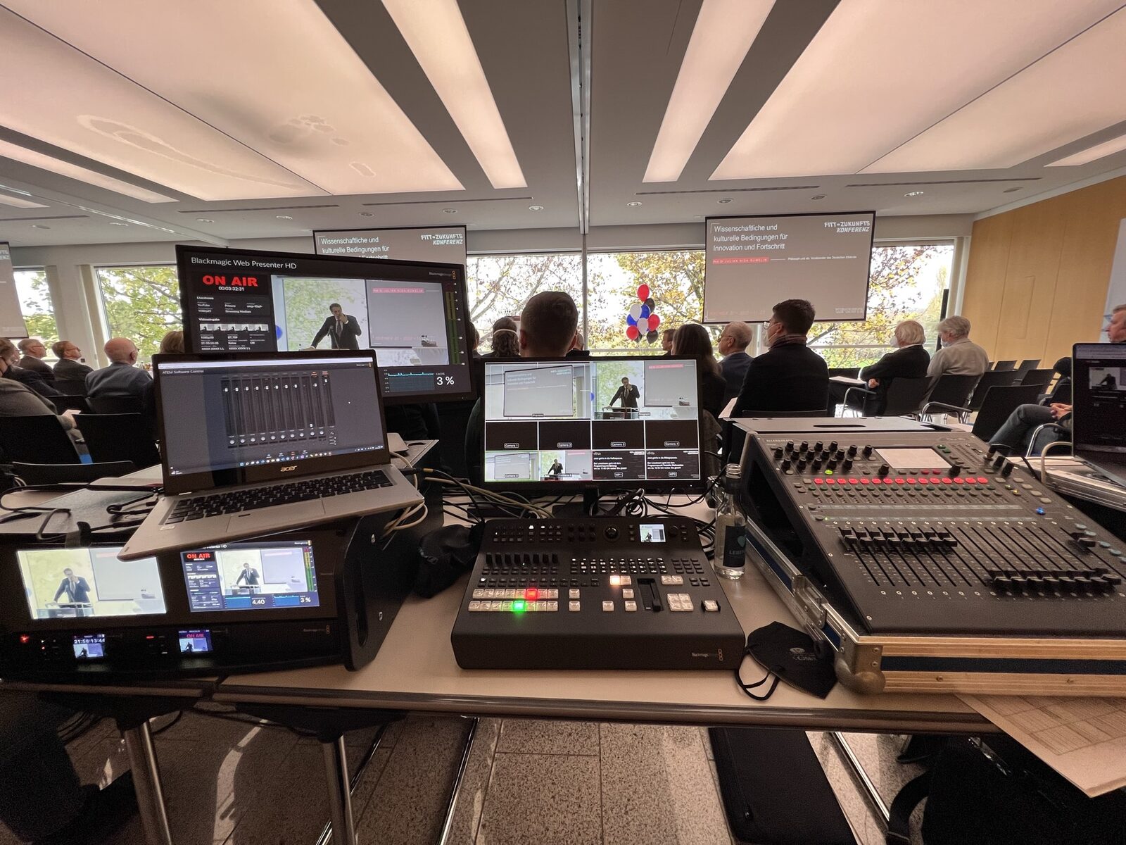 Videoregie mit mehreren Kamera-Feeds